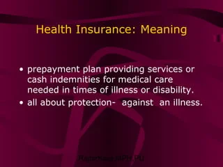 Health Insurance Meaning: Definitions and Examples